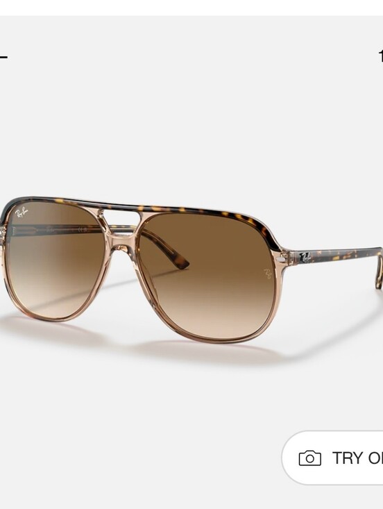 Ray Ban Sunglasses, Style: Bill, Havana On Transparent Brown, Lens Light Brown main image 9
